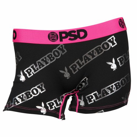 Playboy Logo All Over Print PSD Boy Shorts Underwear